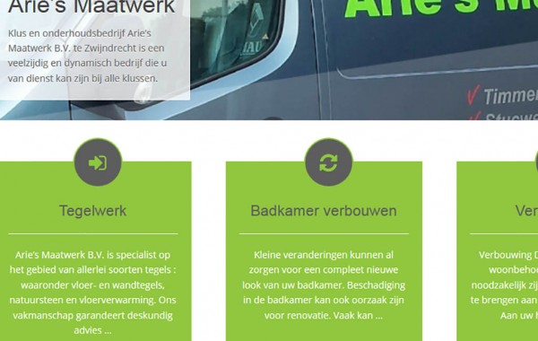 Webdesign Arie’s Maatwerk