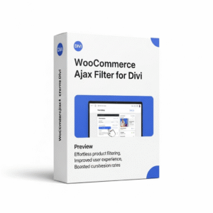 Divi Woocommerce ajax filter
