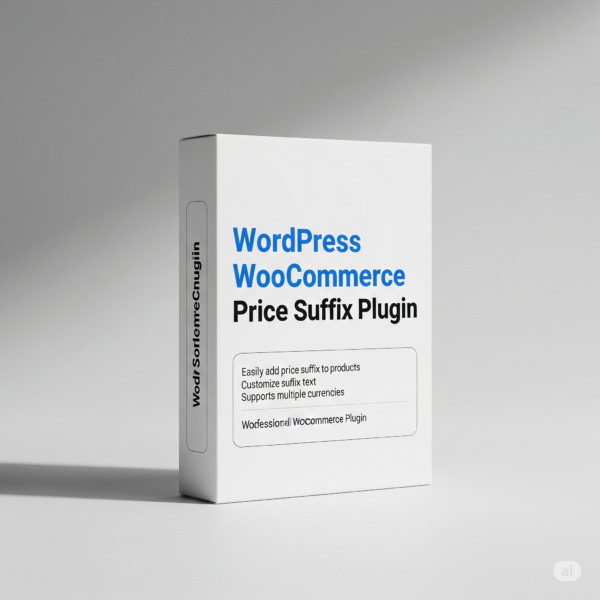 Woocommerce price suffix